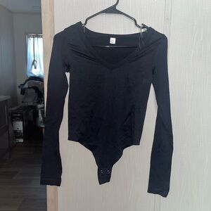 Elegant Black Long Sleeve Bodysuit-NWOT